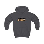 Sudadera con capucha infantil - Gris marengo - Camiseta unisex Quinto Pino Taronja