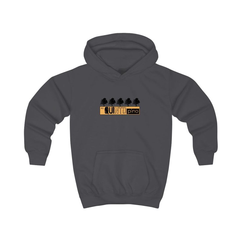 Sudadera con capucha infantil - Gris marengo - Camiseta unisex Quinto Pino Taronja