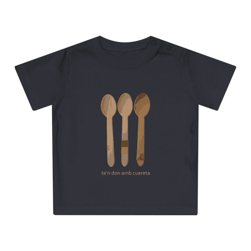 Camiseta de bebe - Negro - Cuereta Camiseta de bebe - Negro - Cuereta