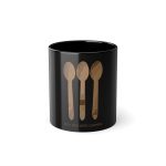 Taza negra 325 ml - Negro - Cuereta