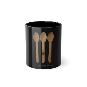 Taza negra 325 ml - Negro - Cuereta