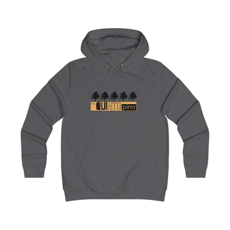 Sudadera universitaria mujer - Gris marengo - Camiseta unisex Quinto Pino Taronja
