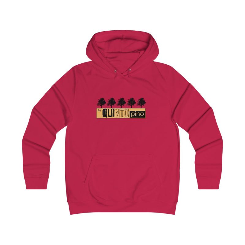 Sudadera universitaria mujer - Rojo fuego - Camiseta unisex Quinto Pino Taronja