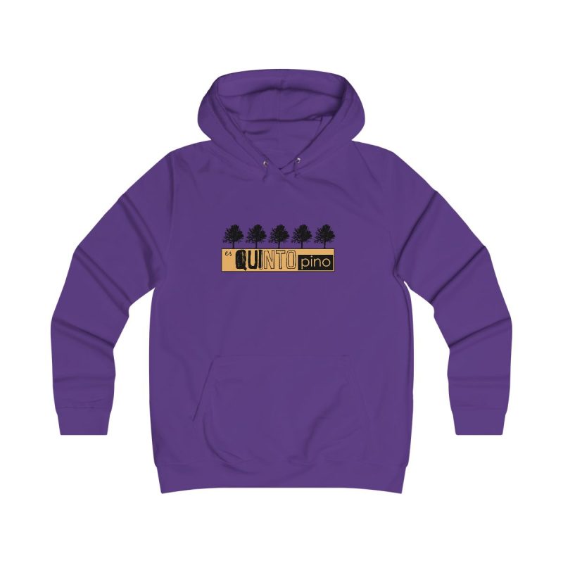Sudadera universitaria mujer - Morado - Camiseta unisex Quinto Pino Taronja