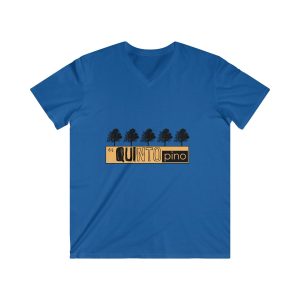 Camiseta hombre entallada cuello de pico - Azul royal - Camiseta unisex Quinto Pino Taronja