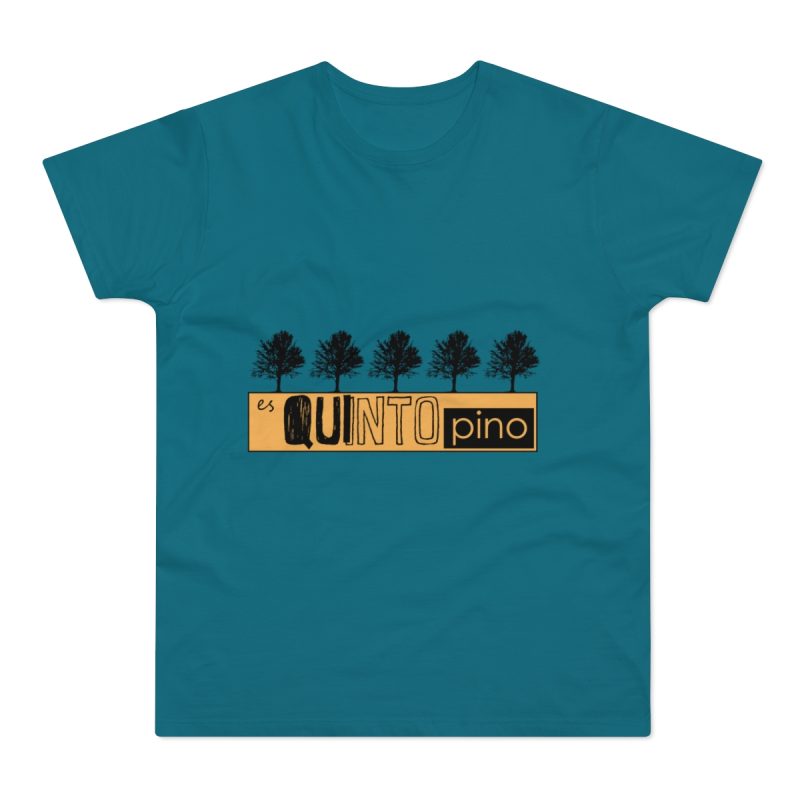 Camiseta hombre punto liso - Azul diva - Camiseta unisex Quinto Pino Taronja