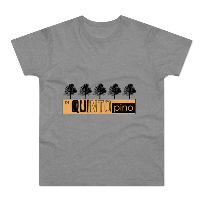Camiseta hombre punto liso - Gris deportivo jaspeado - Camiseta unisex Quinto Pino Taronja