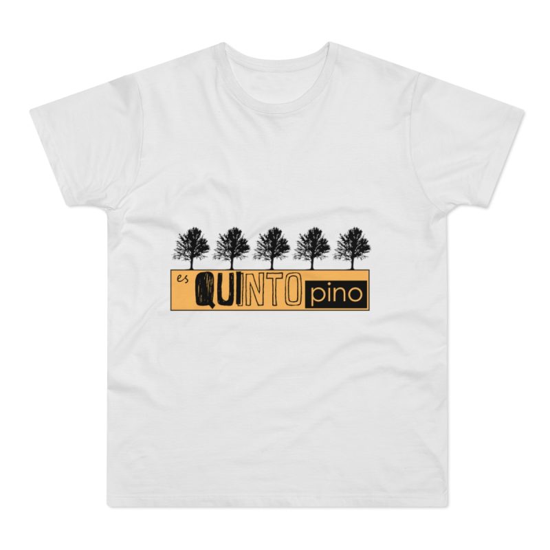Camiseta hombre punto liso - Blanco - Camiseta unisex Quinto Pino Taronja