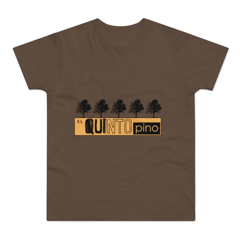 Camiseta hombre punto liso - Marron chocolate - Camiseta unisex Quinto Pino Taronja