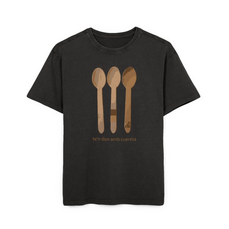 Camiseta oversize lavado acido - Negro - Cuereta Camiseta oversize lavado acido - Negro - Cuereta