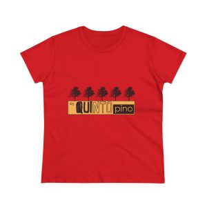 Camiseta mujer algodon medio - Rojo - Camiseta unisex Quinto Pino Taronja