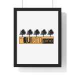 Poster enmarcado vertical - Negro - Camiseta unisex Quinto Pino Taronja