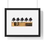 Poster enmarcado horizontal - Negro - Camiseta unisex Quinto Pino Taronja