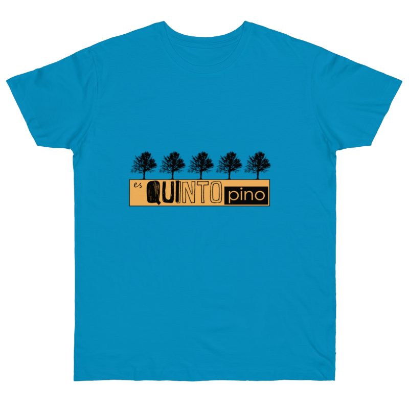 Camiseta punto liso - Azul atolon - Camiseta unisex Quinto Pino Taronja