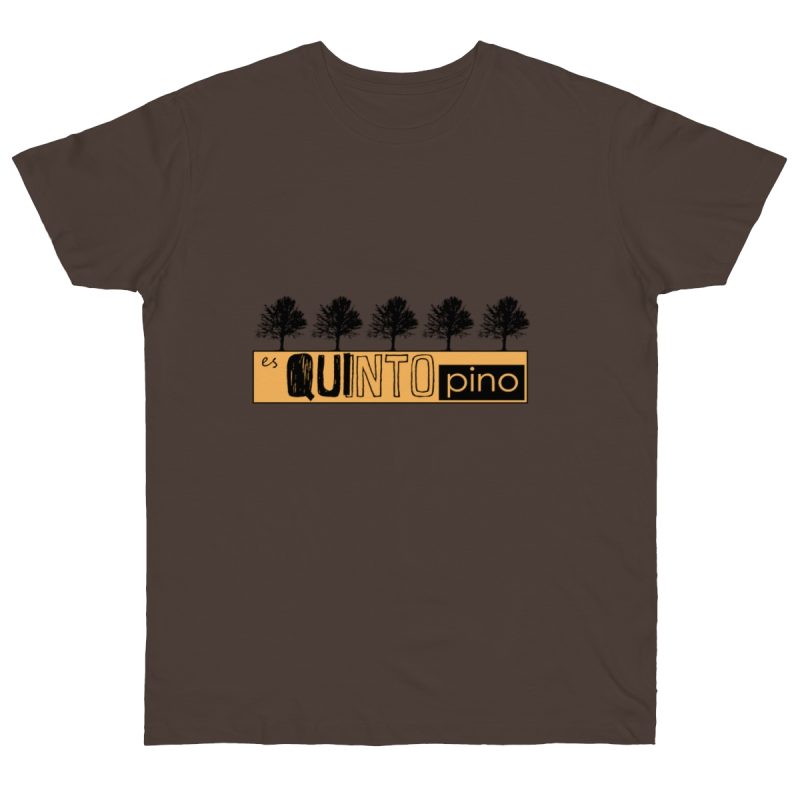 Camiseta punto liso - Marron oso - Camiseta unisex Quinto Pino Taronja