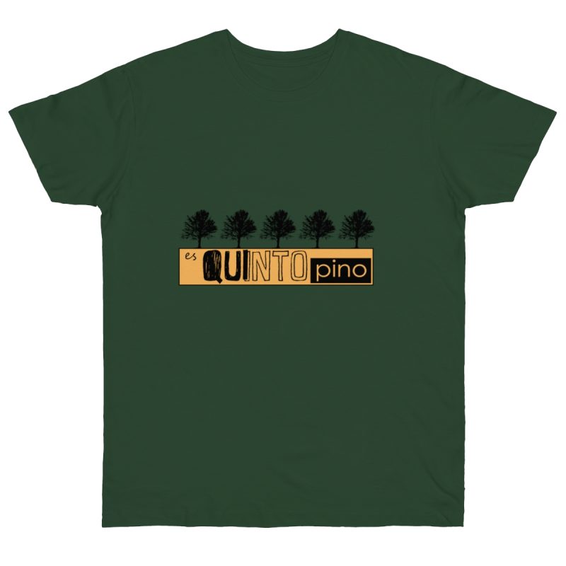 Camiseta punto liso - Verde botella - Camiseta unisex Quinto Pino Taronja