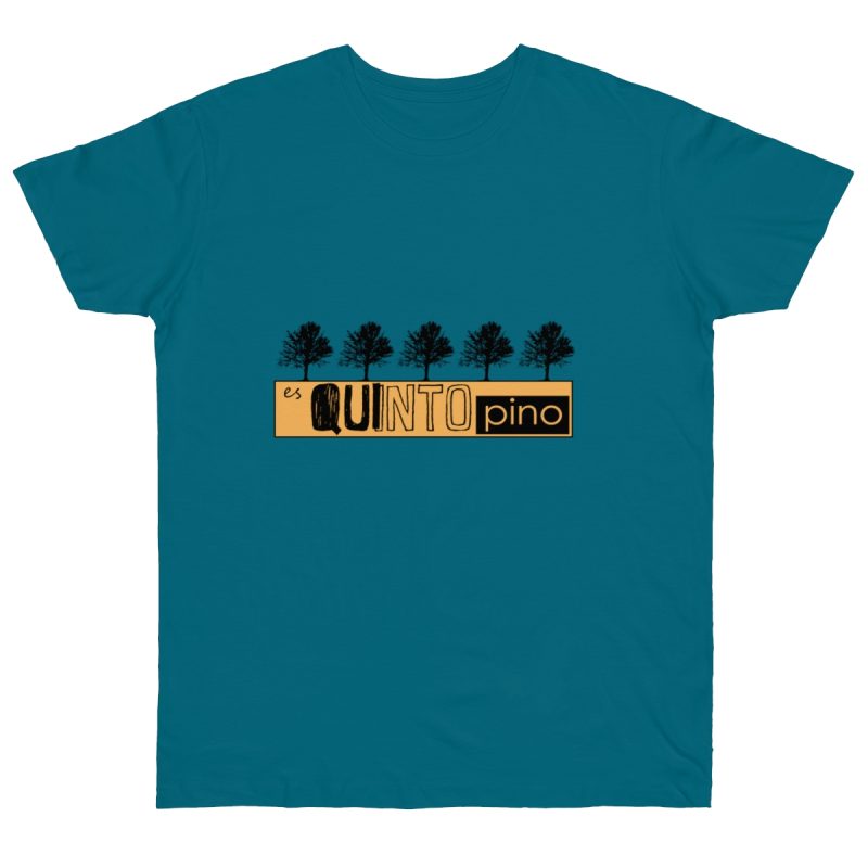 Camiseta punto liso - Azul diva - Camiseta unisex Quinto Pino Taronja