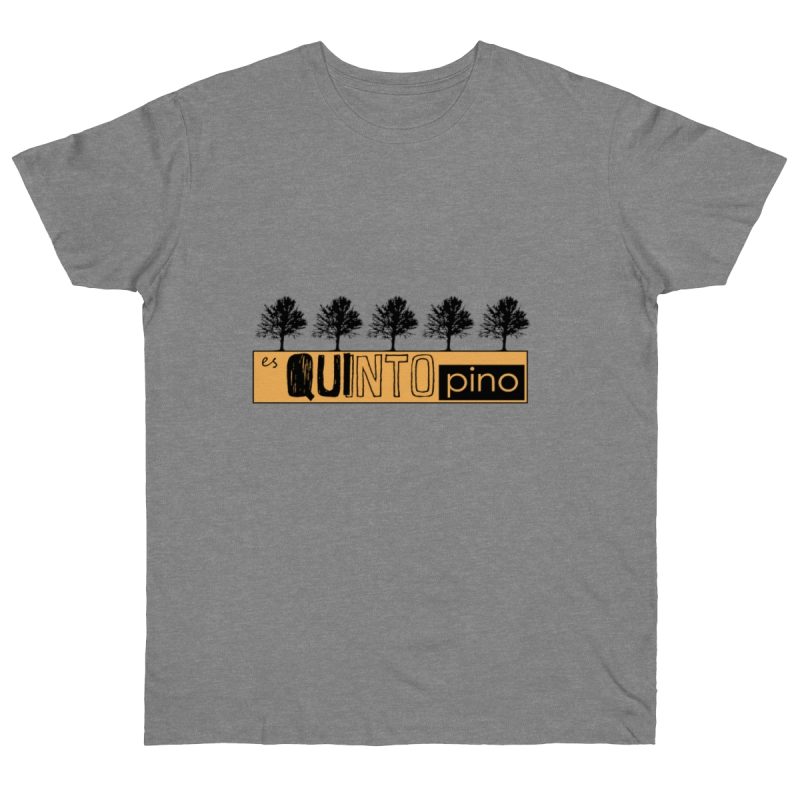 Camiseta punto liso - Gris deportivo jaspeado - Camiseta unisex Quinto Pino Taronja