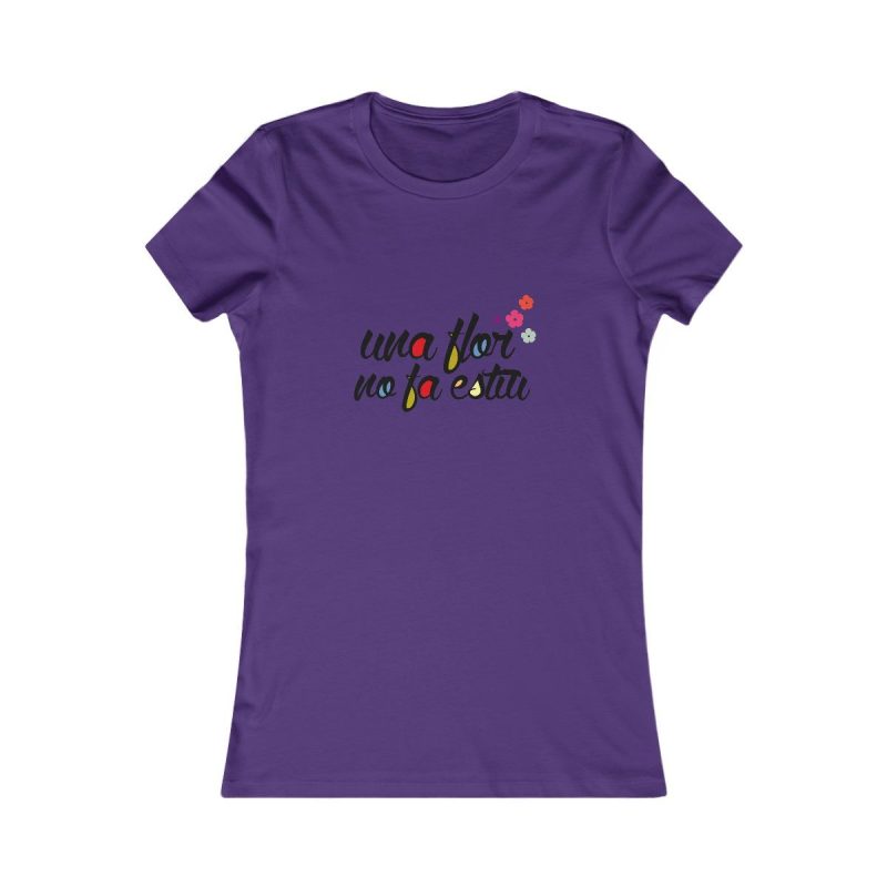 Camiseta mujer Favorite - Morado equipo - Camiseta «Una flor no fa estiu»