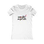 Camiseta mujer Favorite - Blanco - Camiseta «Una flor no fa estiu» Camiseta mujer Favorite - Blanco - Camiseta «Una flor no fa estiu»