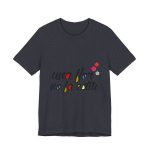 Camiseta jersey manga corta - Azul marino jaspeado - Camiseta «Una flor no fa estiu» Camiseta jersey manga corta - Azul marino jaspeado - Camiseta «Una flor no fa estiu»