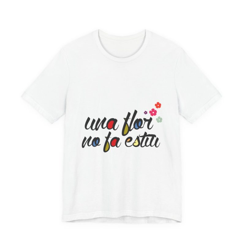 Camiseta jersey manga corta - Blanco - Camiseta «Una flor no fa estiu»