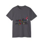 Camiseta ultra algodon - Gris marengo - Camiseta «Una flor no fa estiu» Camiseta ultra algodon - Gris marengo - Camiseta «Una flor no fa estiu»