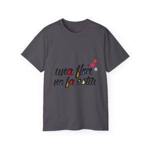 Camiseta ultra algodon - Gris marengo - Camiseta «Una flor no fa estiu»