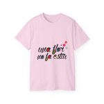 Camiseta ultra algodon - Rosa claro - Camiseta «Una flor no fa estiu» Camiseta ultra algodon - Rosa claro - Camiseta «Una flor no fa estiu»