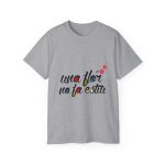 Camiseta ultra algodon - Gris deportivo - Camiseta «Una flor no fa estiu» Camiseta ultra algodon - Gris deportivo - Camiseta «Una flor no fa estiu»