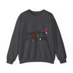Sudadera cuello redondo - Gris oscuro jaspeado - Camiseta «Una flor no fa estiu»