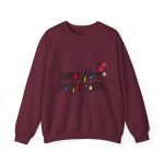 Sudadera cuello redondo - Granate - Camiseta «Una flor no fa estiu»
