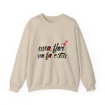 Sudadera cuello redondo - Arena - Camiseta «Una flor no fa estiu»