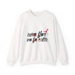 Sudadera cuello redondo - Blanco - Camiseta «Una flor no fa estiu»