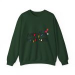 Sudadera cuello redondo - Verde bosque - Camiseta «Una flor no fa estiu»