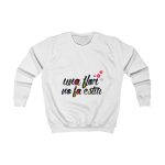 Sudadera infantil - Blanco artico - Camiseta «Una flor no fa estiu» Sudadera infantil - Blanco artico - Camiseta «Una flor no fa estiu»
