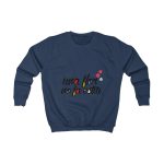 Sudadera infantil - Azul marino Oxford - Camiseta «Una flor no fa estiu» Sudadera infantil - Azul marino Oxford - Camiseta «Una flor no fa estiu»