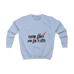 Sudadera infantil - Azul cielo - Camiseta «Una flor no fa estiu» Sudadera infantil - Azul cielo - Camiseta «Una flor no fa estiu»