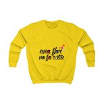 Sudadera infantil - Amarillo sol - Camiseta «Una flor no fa estiu» Sudadera infantil - Amarillo sol - Camiseta «Una flor no fa estiu»