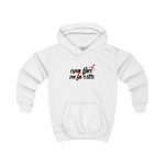 Sudadera con capucha infantil - Blanco artico - Camiseta «Una flor no fa estiu»