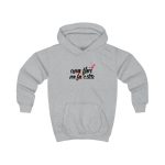 Sudadera con capucha infantil - Gris jaspeado claro - Camiseta «Una flor no fa estiu»
