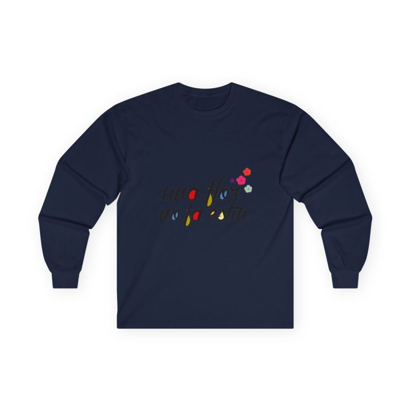Camiseta manga larga - Azul marino - Camiseta «Una flor no fa estiu»