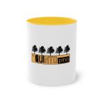 Taza bicolor - Amarillo dorado - Camiseta unisex Quinto Pino Taronja
