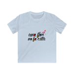 Camiseta infantil Softstyle - Azul claro - Camiseta «Una flor no fa estiu» Camiseta infantil Softstyle - Azul claro - Camiseta «Una flor no fa estiu»