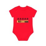 Body bebe manga corta organico - Rojo - Camiseta unisex Quinto Pino Taronja