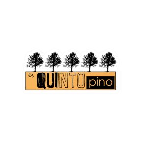 Pegatinas de vinilo troqueladas - Camiseta unisex Quinto Pino Taronja