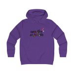 Sudadera universitaria mujer - Morado - Camiseta «Una flor no fa estiu»