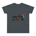 Camiseta hombre punto liso - Gris oscuro - Camiseta «Una flor no fa estiu»