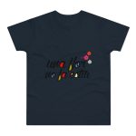 Camiseta hombre punto liso - Azul marino - Camiseta «Una flor no fa estiu»