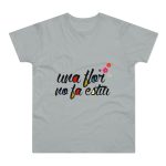 Camiseta hombre punto liso - Gris Pacifico - Camiseta «Una flor no fa estiu»